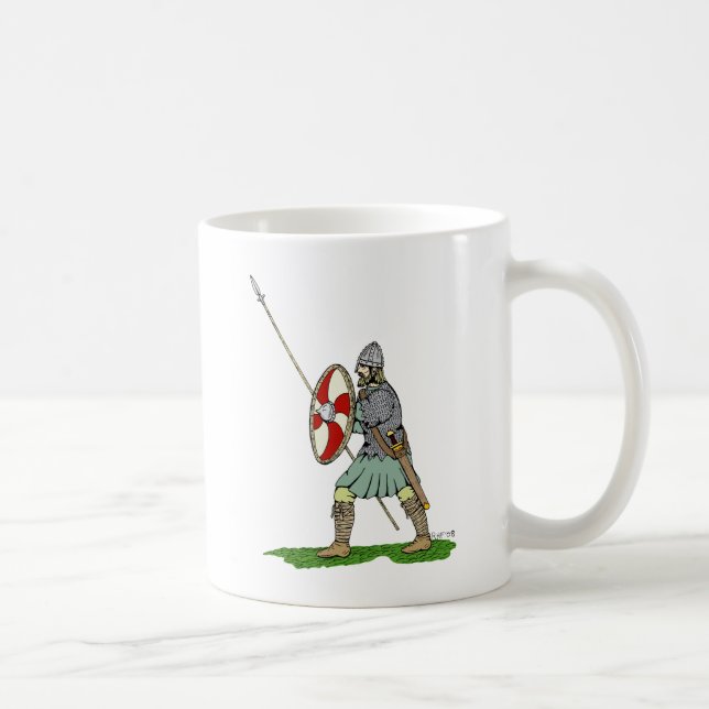 Mediaeval English/Saxon Warrior Coffee Mug (Right)