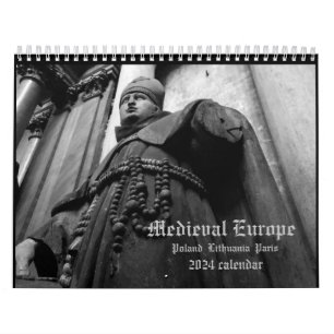 Mediaeval Europe 2024 Calendar Gothic MEDIUM 8.5x1