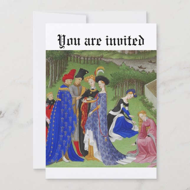 Mediaeval event invitation (Front)