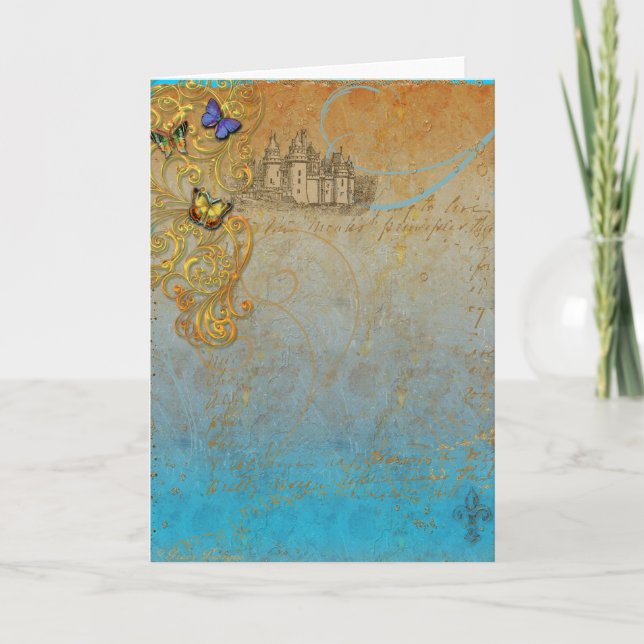 Mediaeval Fairy Tale Invitation or Greeting Card (Front)