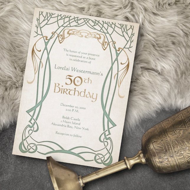 Mediaeval Fantasy 50th Birthday Invitation (Creator Uploaded)