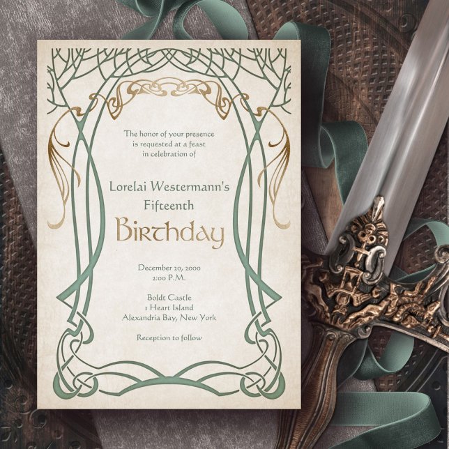 Mediaeval Fantasy Any Age Birthday Invitation (Creator Uploaded)