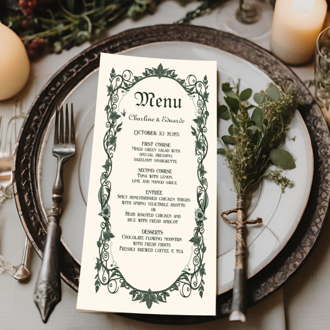 Mediaeval Fantasy Wedding Feast  Menu (Creator Uploaded)
