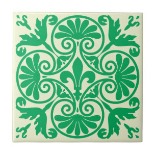 Mediaeval Fleur De Lis Pattern Tile