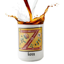 Mediaeval Floral Illuminated Letter Z Monogram Mug