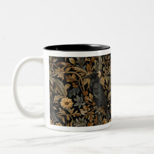 Mediaeval Floral Raven Mug - Mediaeval Floral 