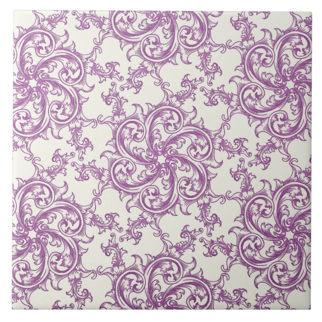 mediaeval flower pattern tile (Front)