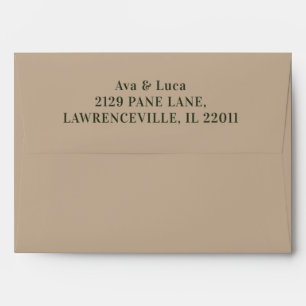 Mediaeval Garden Romance Wedding Envelope