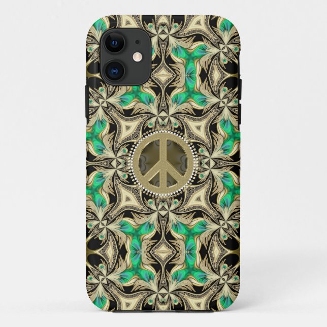Mediaeval Geometry Steampunk Peace iPhone 5 Case (Back)