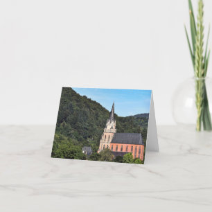 Mediaeval German Church in mountains Card