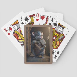Mediaeval Gladiator Rat Playing Cards