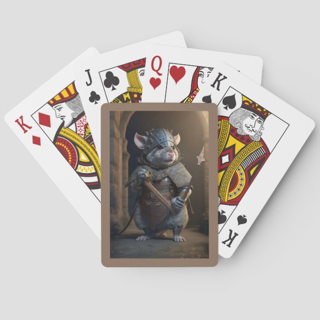 Mediaeval Gladiator Rat Playing Cards (Back)