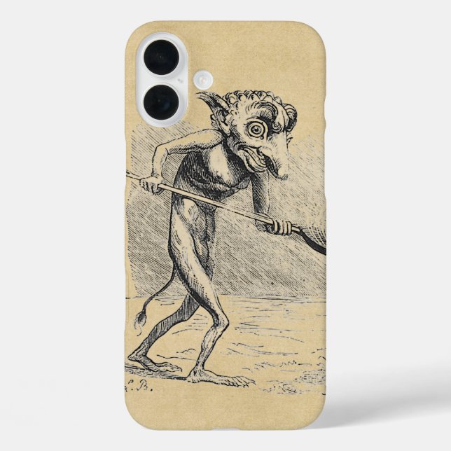 Mediaeval Goblin Stirs the Cauldron Case-Mate iPhone Case (Back)