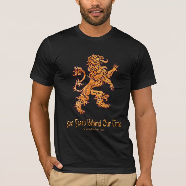 Mediaeval Gold Lion T-Shirt (Front)
