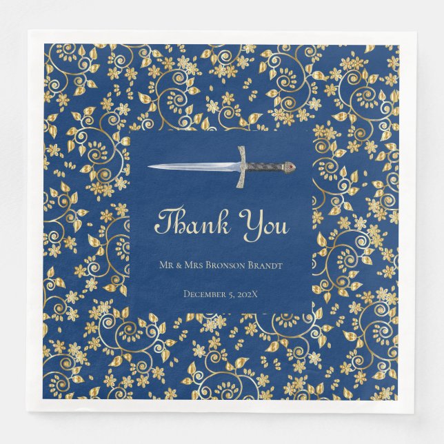 Mediaeval Gold Napkin (Front)