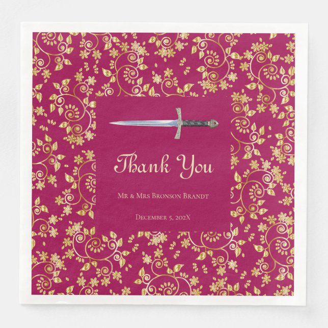 Mediaeval Gold Napkin (Front)