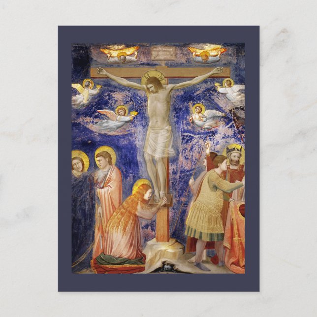 Mediaeval Good Friday Scene Postcard (Front)