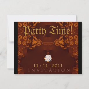 Mediaeval Gothic Party Invitation template