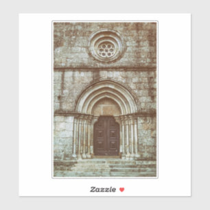 Mediaeval gothic portal in Santiago de Antas