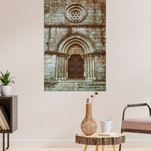Mediaeval gothic portal in Santiago de Antas Poster