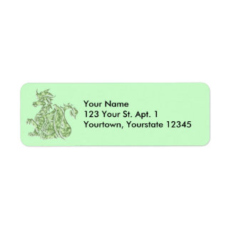 Mediaeval Green Marble Mythical Fantasy Dragon