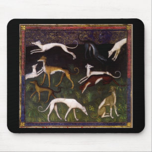 Mediaeval Greyhounds in the Deep Forest Mouse Mat