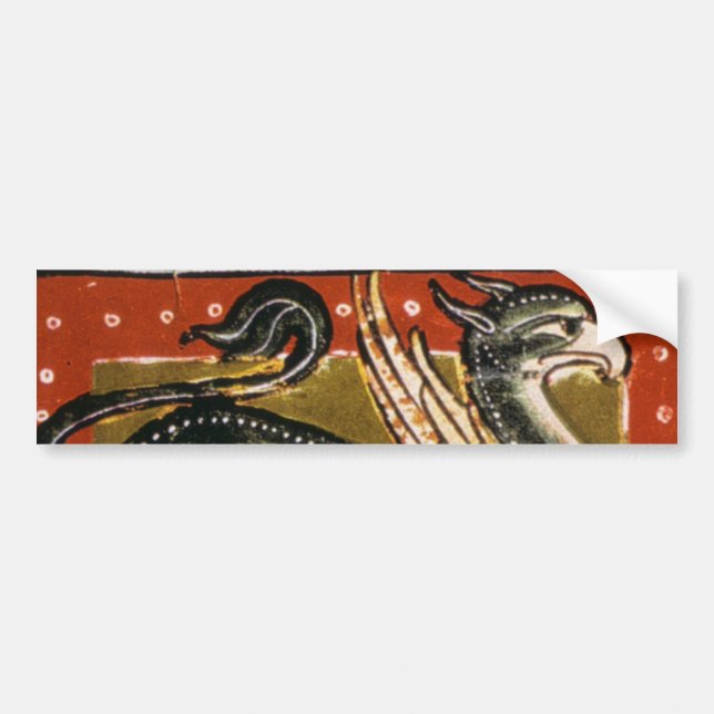 Mediaeval Griffin Bumper Sticker (Front)