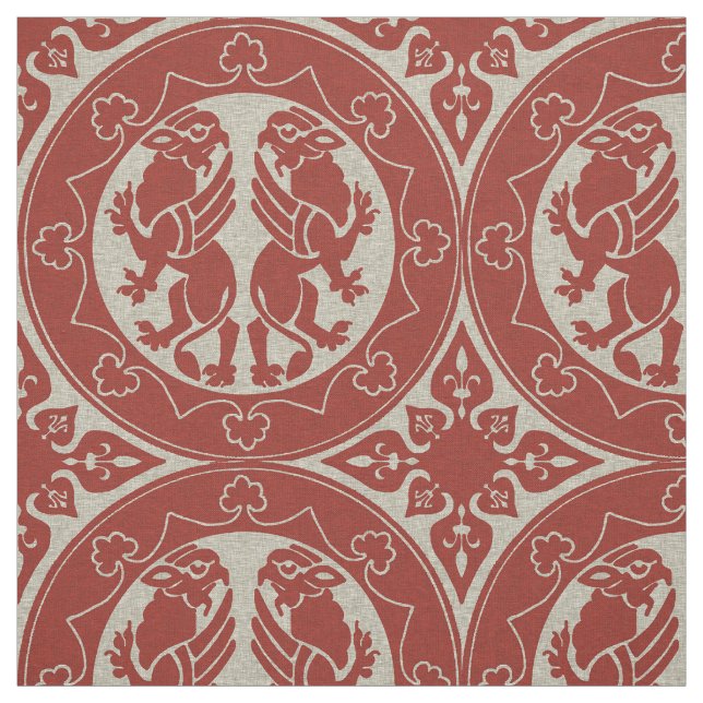 Mediaeval Griffins Fabric (Swatch)