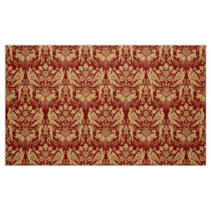 Mediaeval Hawks & Hounds Print Pattern Fabric