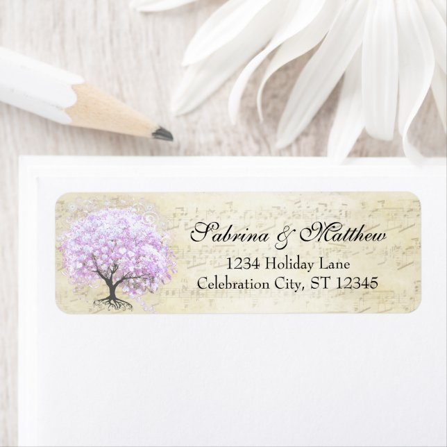 Mediaeval Heart Leaf Lavender Tree Love Bird Retur (Insitu)