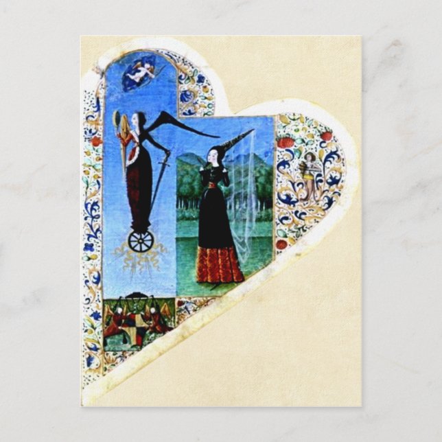 Mediaeval Heart Postcard (Front)