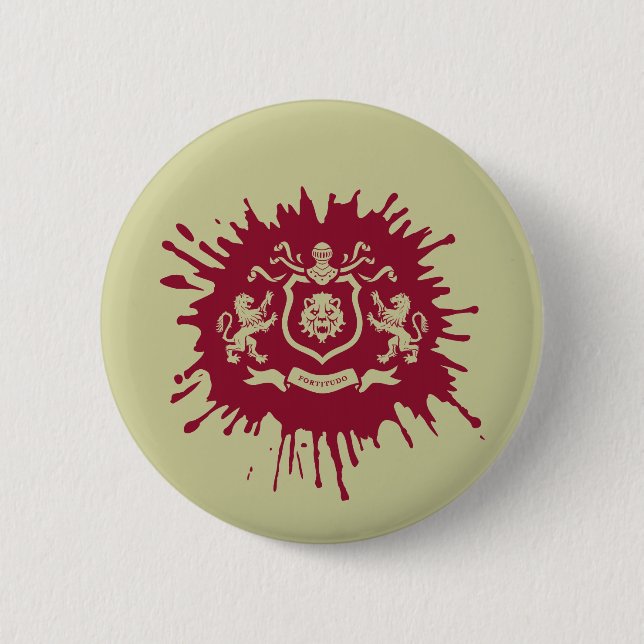 Mediaeval Heraldic Lions Coat of Arms - Button (Front)