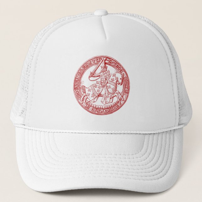 Mediaeval Heraldry Seal of Thomas de Beauchamp Trucker Hat (Front)