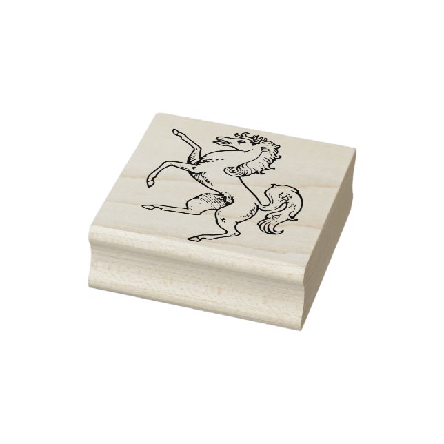 mediaeval horse art stamp (Stamp)