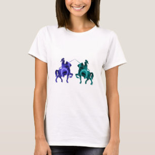 Mediaeval Horses Ladies T-Shirt