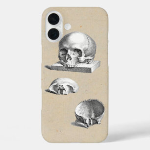 Mediaeval Human Skull Cheselden Drawing iPhone 16 Plus Case