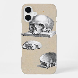 Mediaeval Human Skull Cheselden Drawing iPhone 16 Plus Case