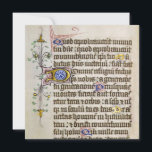 Mediaeval Illuminated Manuscript Holiday Card<br><div class="desc">Mediaeval illuminated manuscript page.</div>