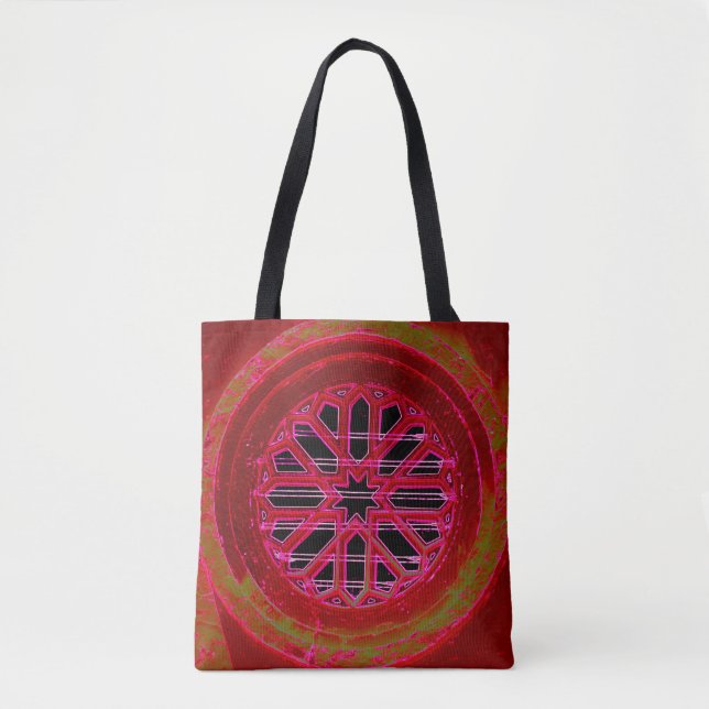 mediaeval irish church window tote bag (Front)