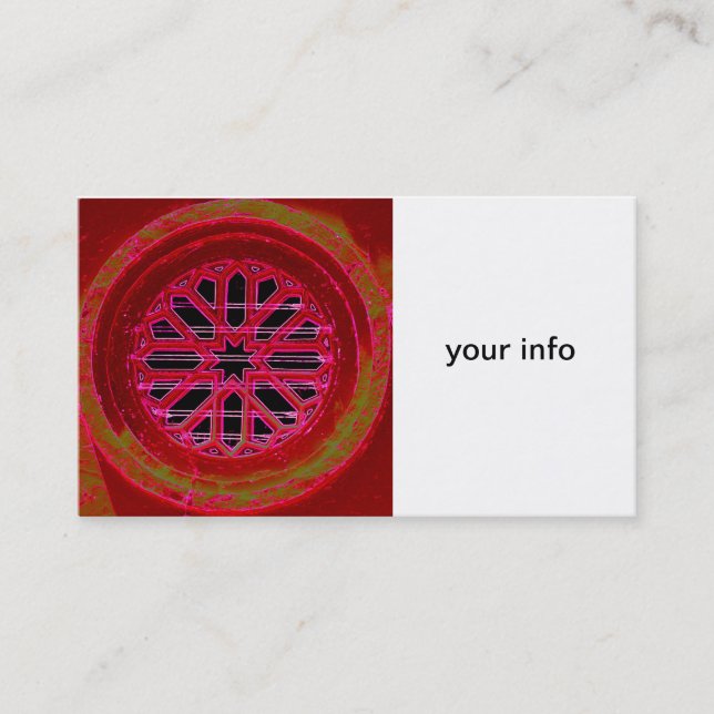 mediaeval irish window business card (Front)