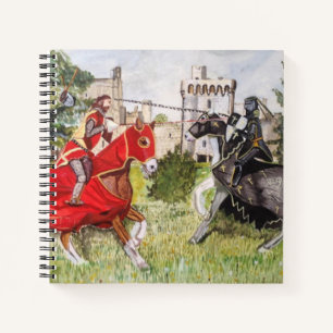 Mediaeval Joust In front of Castle Notebook