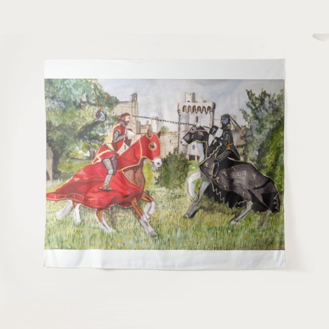 Mediaeval Joust Tapestry (Front (Horizontal))