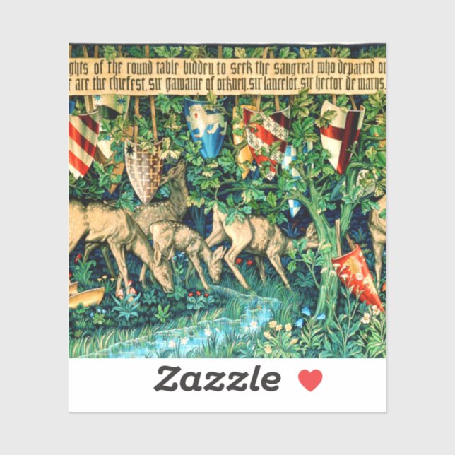 Mediaeval King Arthur William Morris (Sheet)