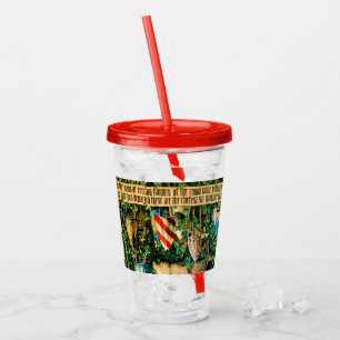 Mediaeval King Arthur William Morris Acrylic Tumbler