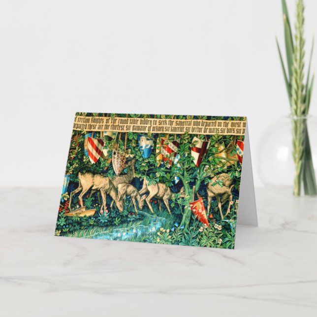Mediaeval King Arthur William Morris Invitation (Front)