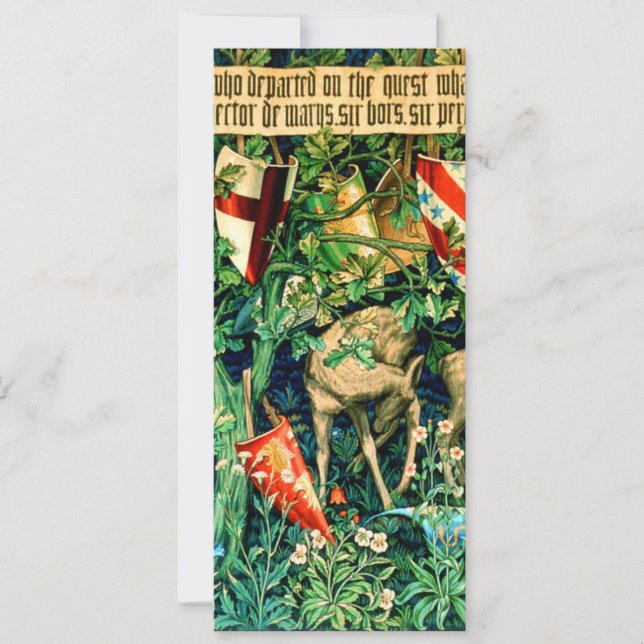 Mediaeval King Arthur William Morris Invitation (Front)