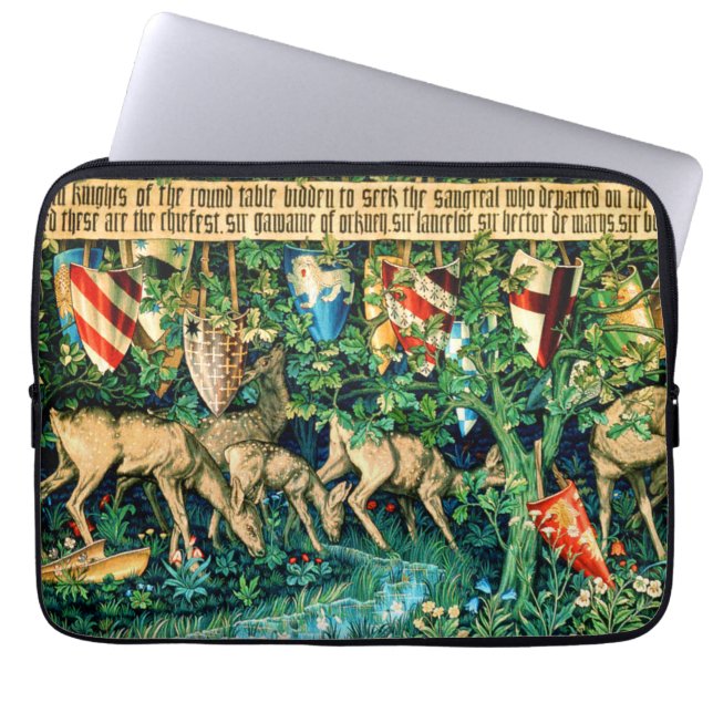 Mediaeval King Arthur William Morris Laptop Sleeve (Front)
