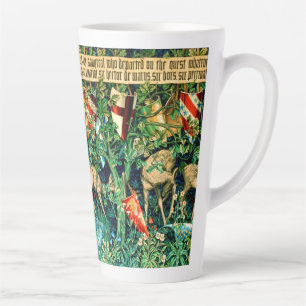 Mediaeval King Arthur William Morris Latte Mug