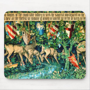 Mediaeval King Arthur William Morris Mouse Mat
