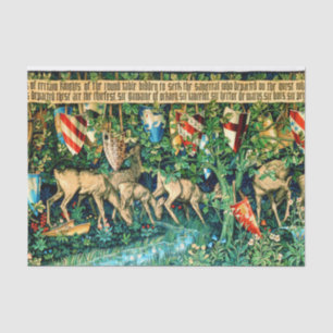 Mediaeval King Arthur William Morris Tissue Paper
